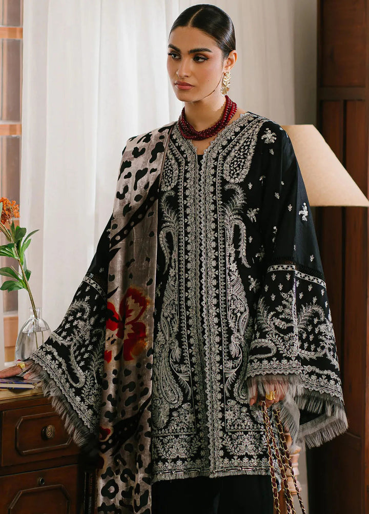Olivia by Bin Ilyas Embroidered Kotrai Suit Unstitched 3 Piece BI24O 523 B - Winter Collection