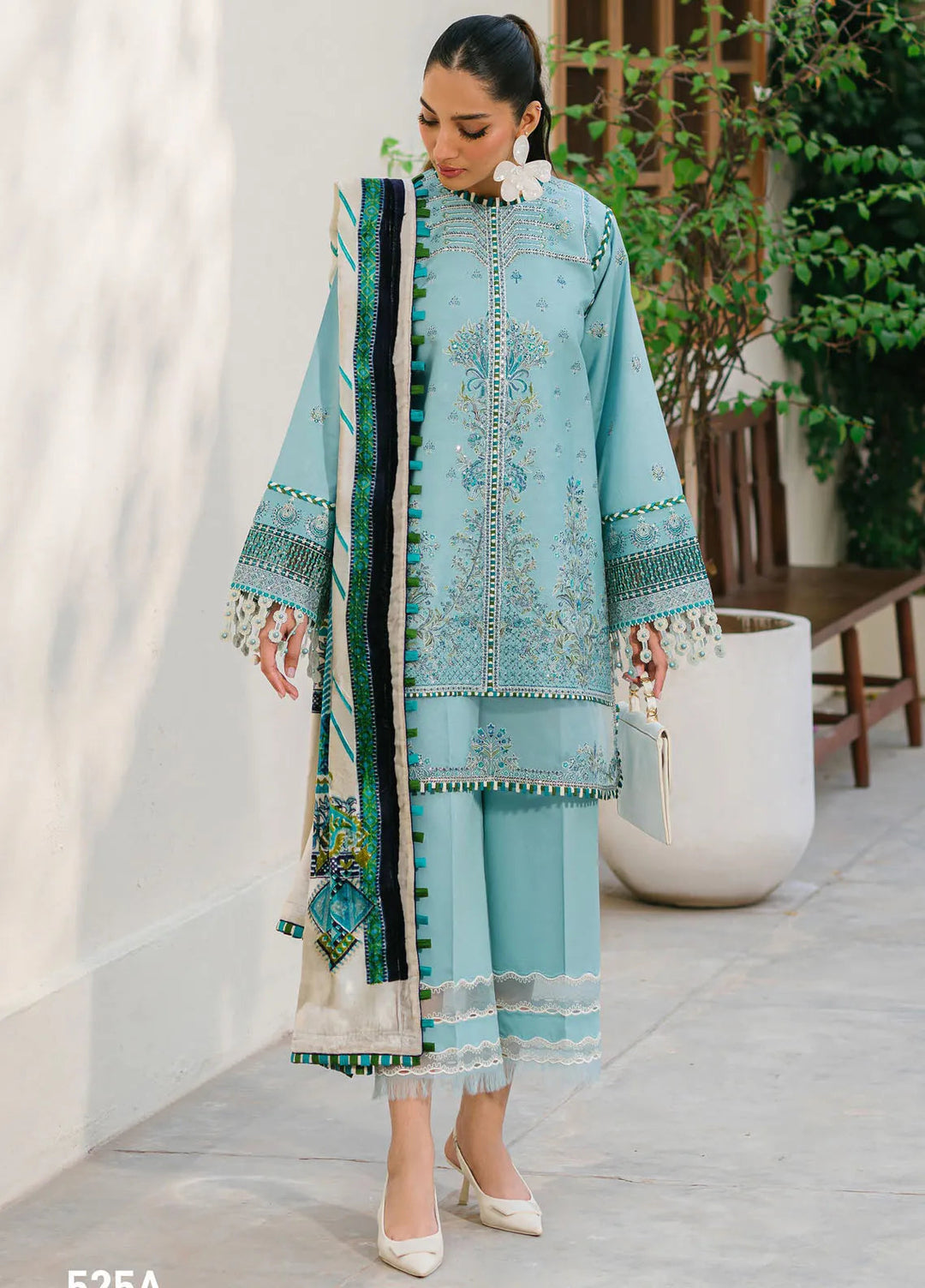 Olivia by Bin Ilyas Embroidered Kotrai Suit Unstitched 3 Piece BI24O 525 A - Winter Collection