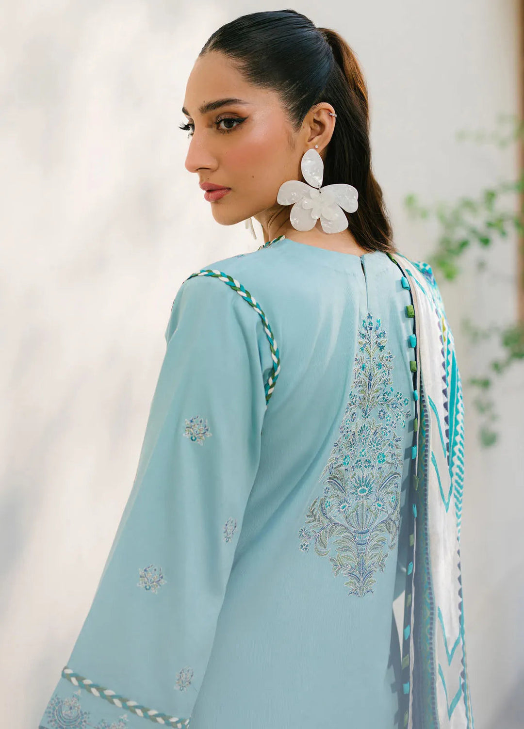 Olivia by Bin Ilyas Embroidered Kotrai Suit Unstitched 3 Piece BI24O 525 A - Winter Collection