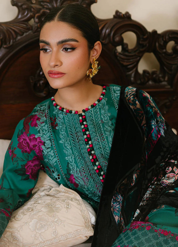 Olivia by Bin Ilyas Embroidered Kotrai Suit Unstitched 3 Piece BI24O 526 B - Winter Collection