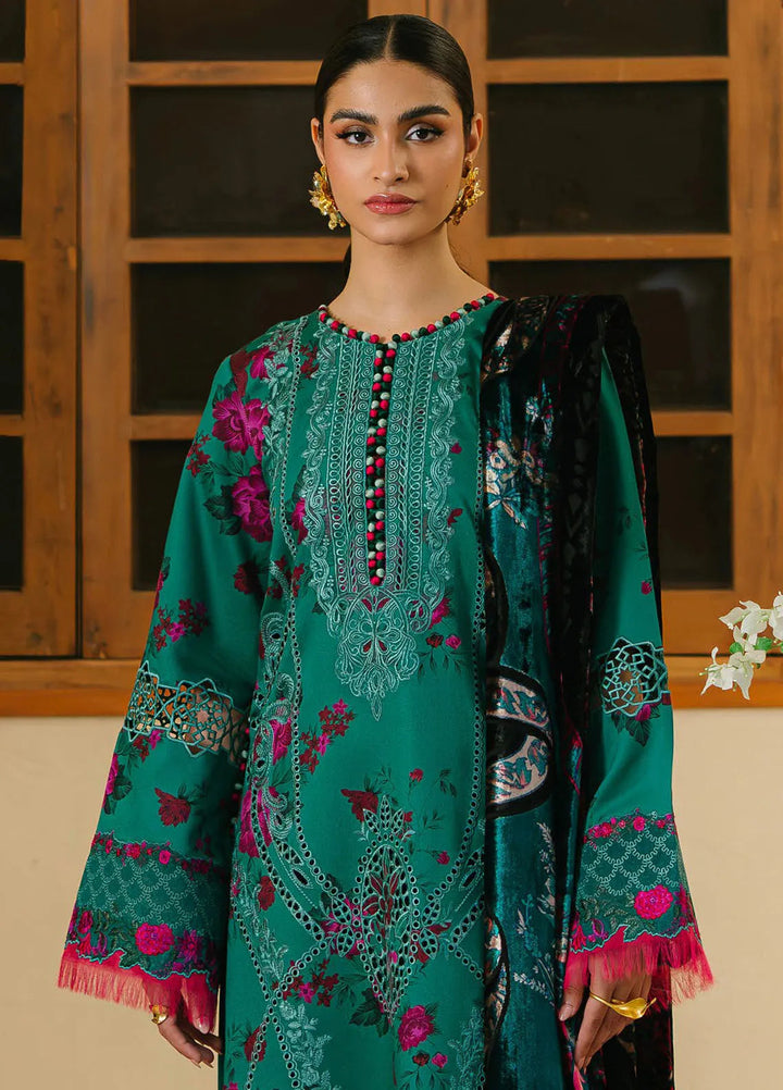 Olivia by Bin Ilyas Embroidered Kotrai Suit Unstitched 3 Piece BI24O 526 B - Winter Collection