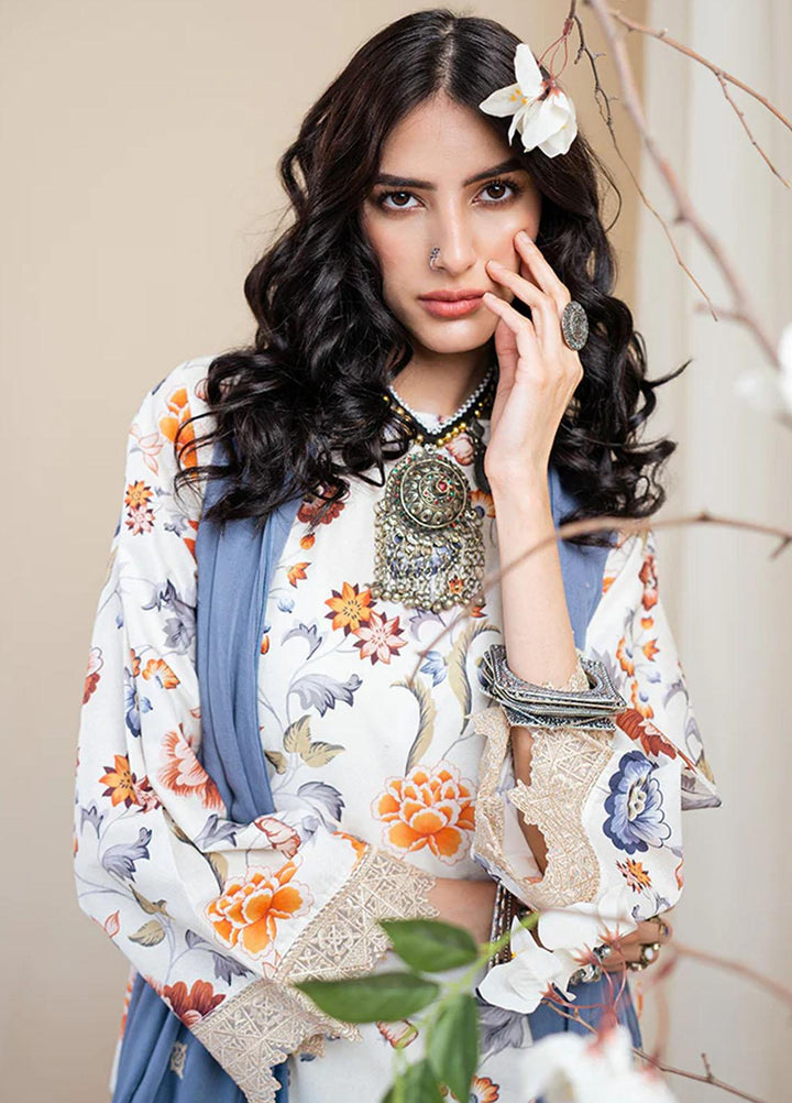 Omaya By Muraad Embroidered Lawn Suits Unstitched 3 Piece MU23O O-001 Ayzel - Summer Collection