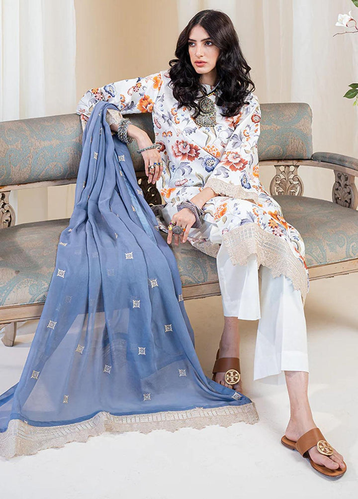 Omaya By Muraad Embroidered Lawn Suits Unstitched 3 Piece MU23O O-001 Ayzel - Summer Collection