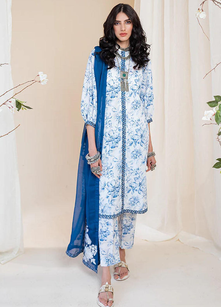 Omaya By Muraad Embroidered Lawn Suits Unstitched 3 Piece MU23O O-005 Rimal - Summer Collection