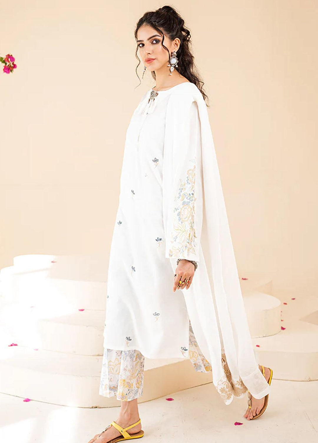 Omaya By Muraad Embroidered Lawn Suits Unstitched 3 Piece MU23O O-007 Aurora - Summer Collection