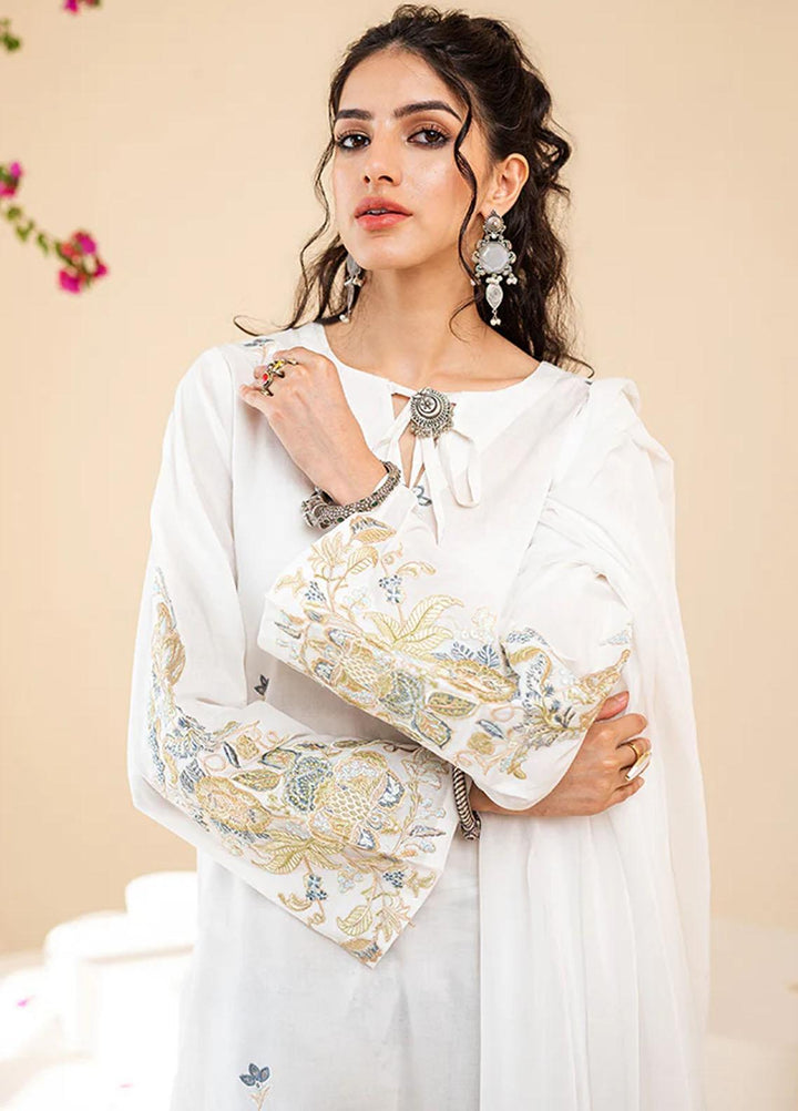 Omaya By Muraad Embroidered Lawn Suits Unstitched 3 Piece MU23O O-007 Aurora - Summer Collection
