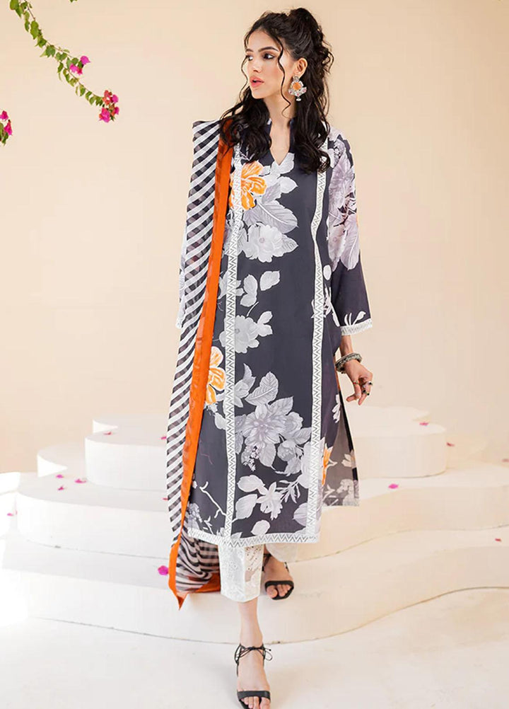 Omaya By Muraad Embroidered Lawn Suits Unstitched 3 Piece MU23O O-008 Elmira - Summer Collection