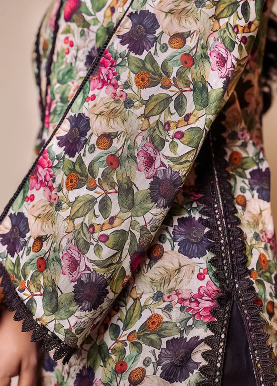 Ombrella Pret Embroiderd Lawn 2 Piece Suit Cherry Floral