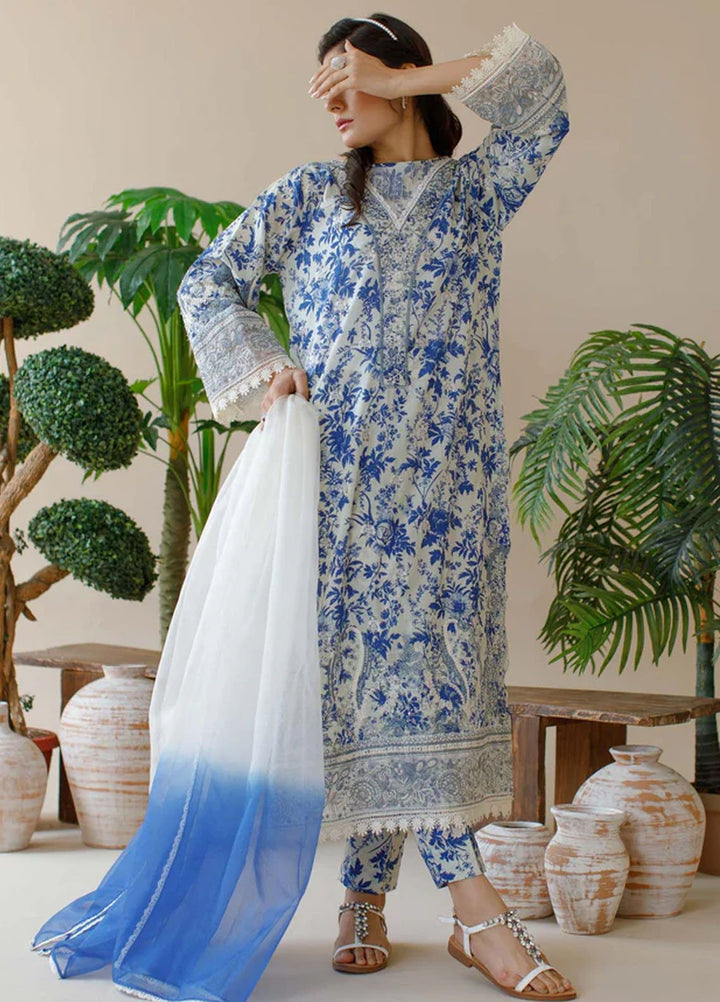 Ombrella Pret Embroiderd Lawn 3 Piece Suit Wild Flower