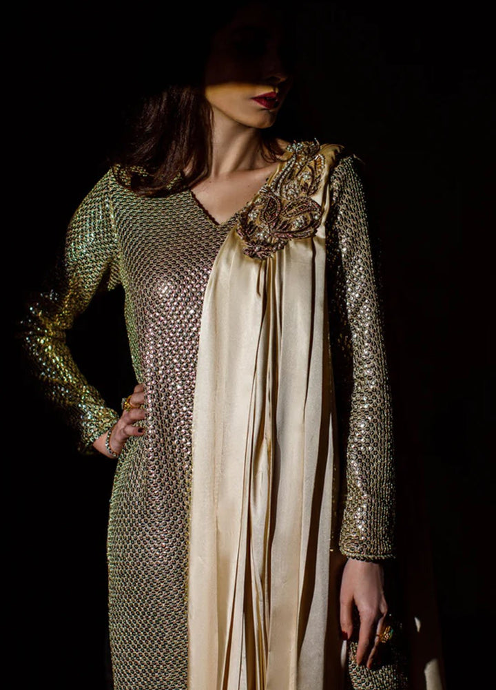 Ombrella Pret Embroidered Georgette 1 piece Golden Mirage