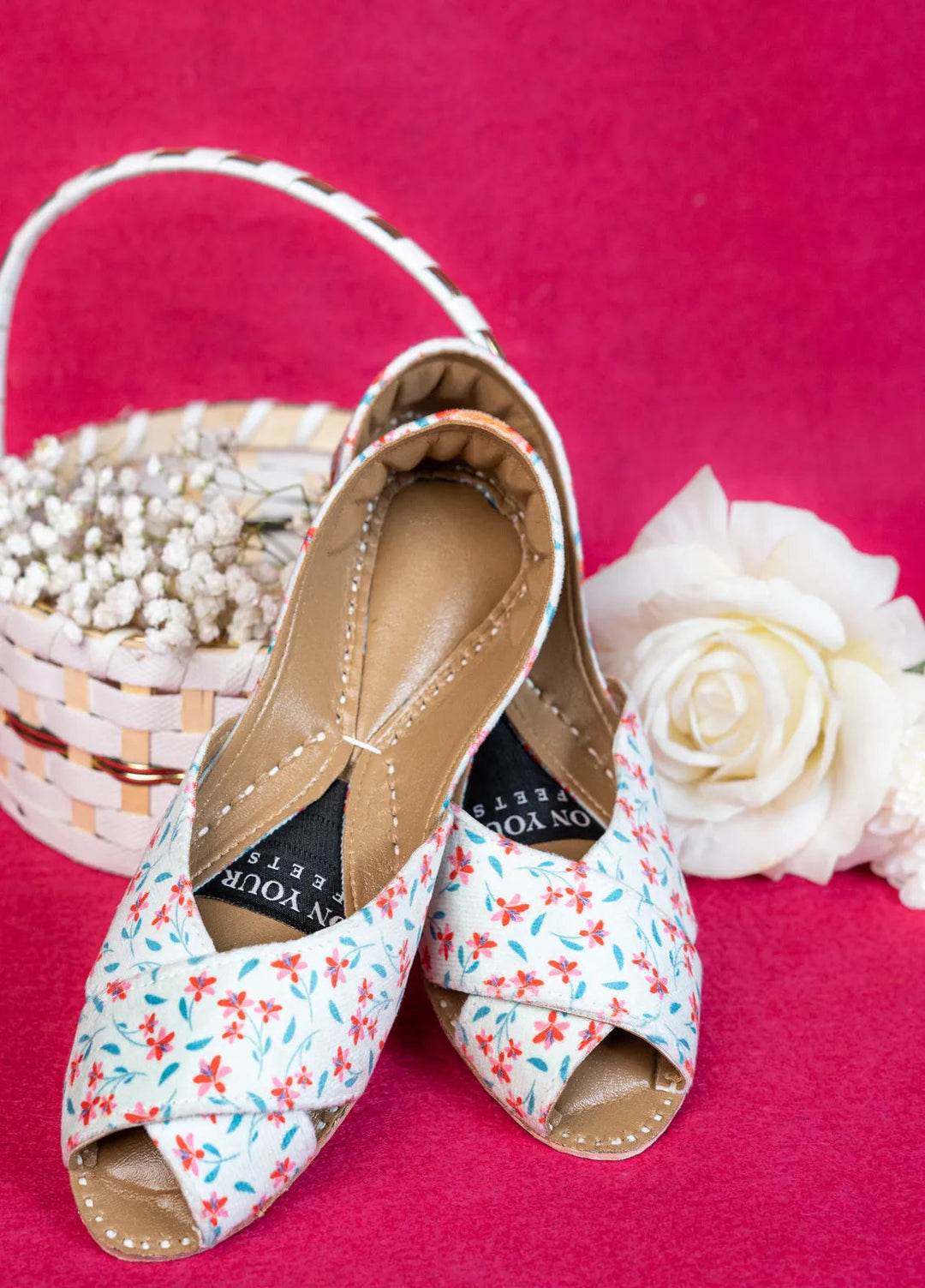 On Your Feets Peshawari Women Khussa Floral Bleeze