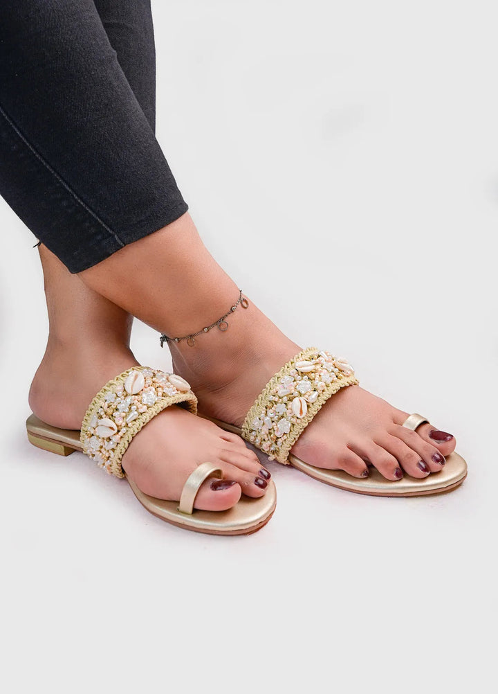 On Your Feets Women Kolhapuri Heer Caramel