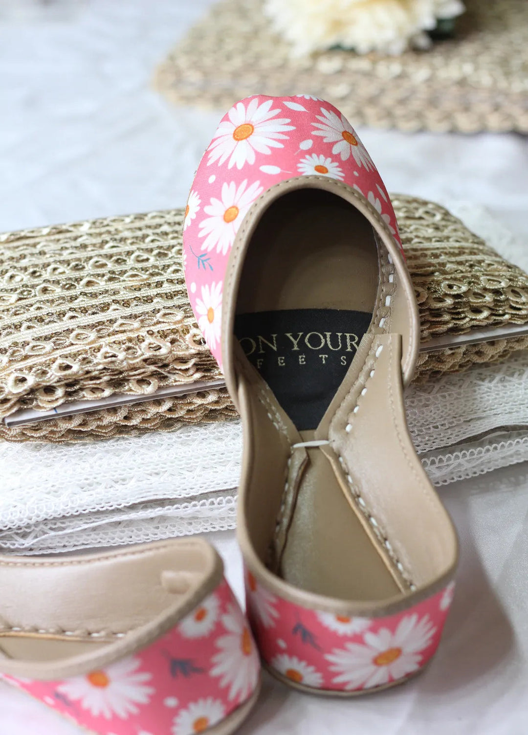 On Your Feets Women Khussa Jasmine Whisper