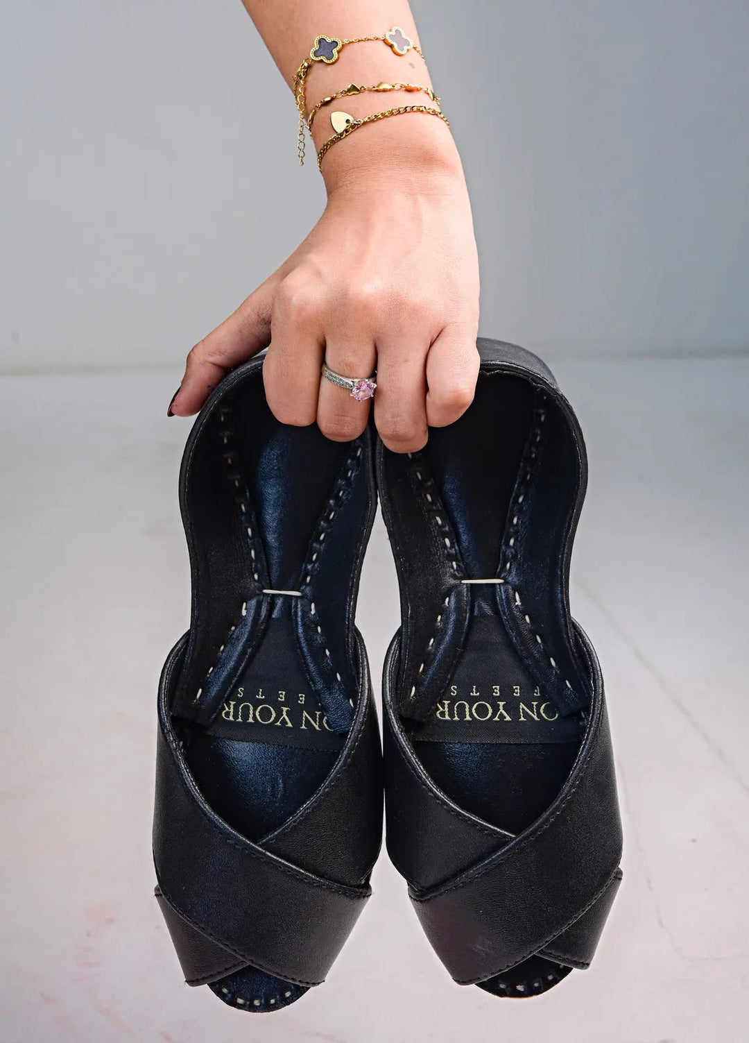 On Your Feets Women Khussa koh-e-Syah