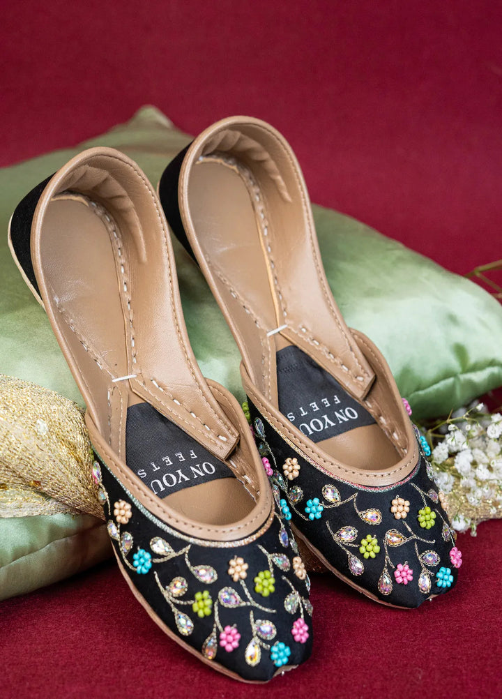 On Your Feets Women Khussa Midnight Bloom