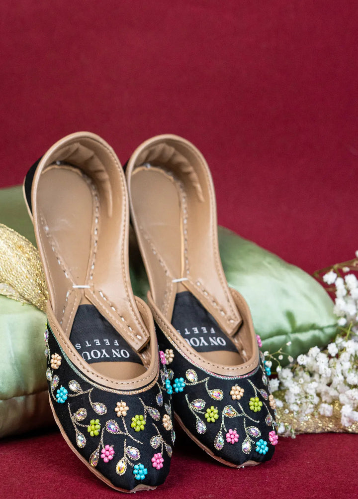 On Your Feets Women Khussa Midnight Bloom