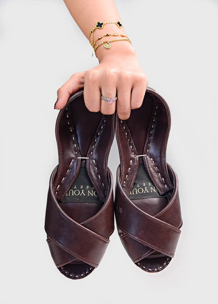 On Your Feets Women Khussa Noor-e-Kohsaar Brown