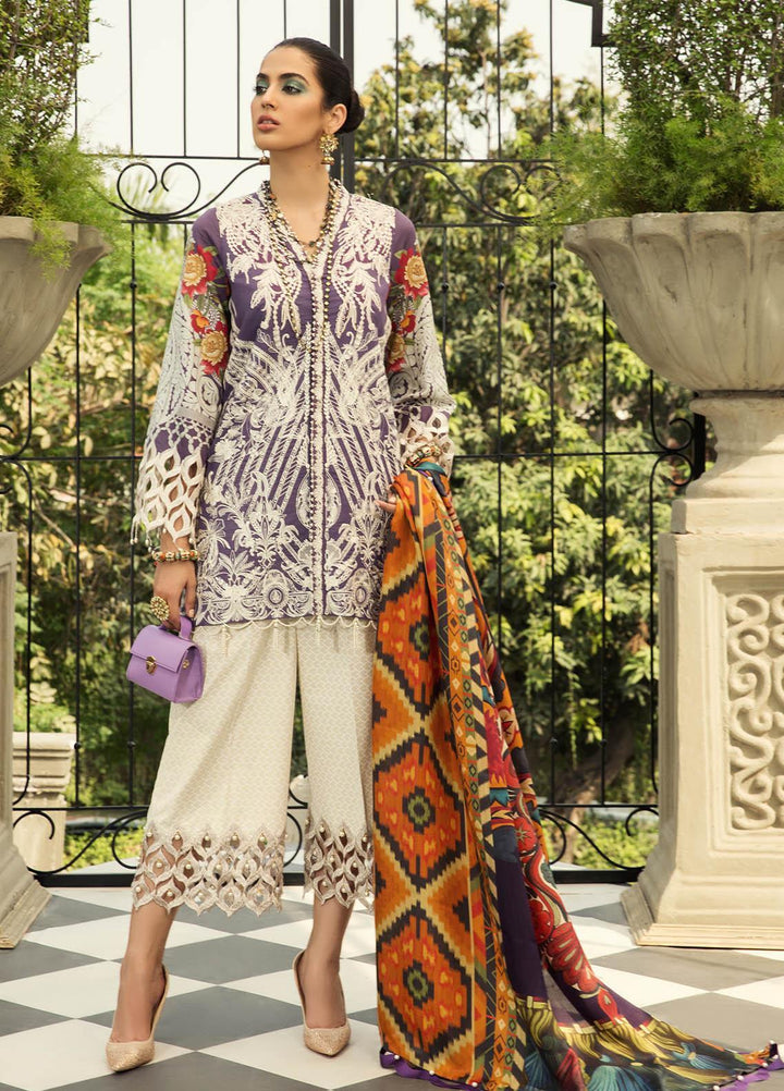 Ophelia By Epoque Embroidered Lawn Suits Unstitched 3 Piece EP21O 03 African Violet - Festive Collection
