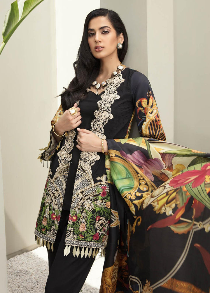Ophelia By Epoque Embroidered Lawn Suits Unstitched 3 Piece EP21O 07 Dark Spectrum - Festive Collection