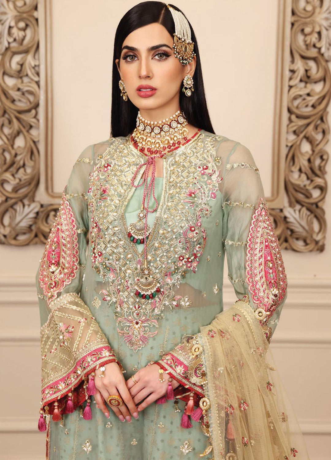 Opulence by Anaya Embroidered Chiffon Suits Unstitched 3 Piece AKC22O AC22-02-Carina - Luxury Collection
