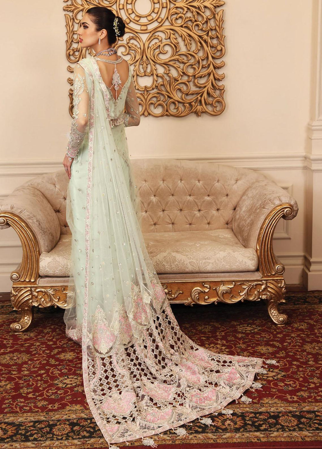 Opulence by Anaya Embroidered Chiffon Suits Unstitched 3 Piece AKC22O AC22-04-Zhilay - Luxury Collection