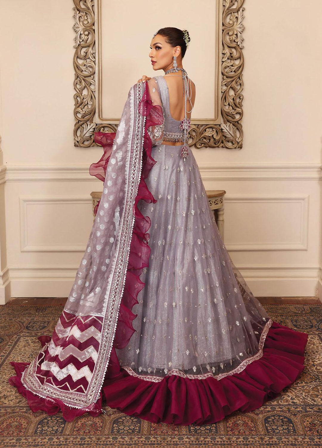 Opulence by Anaya Embroidered Chiffon Suits Unstitched 3 Piece AKC22O AC22-07-Selina - Luxury Collection