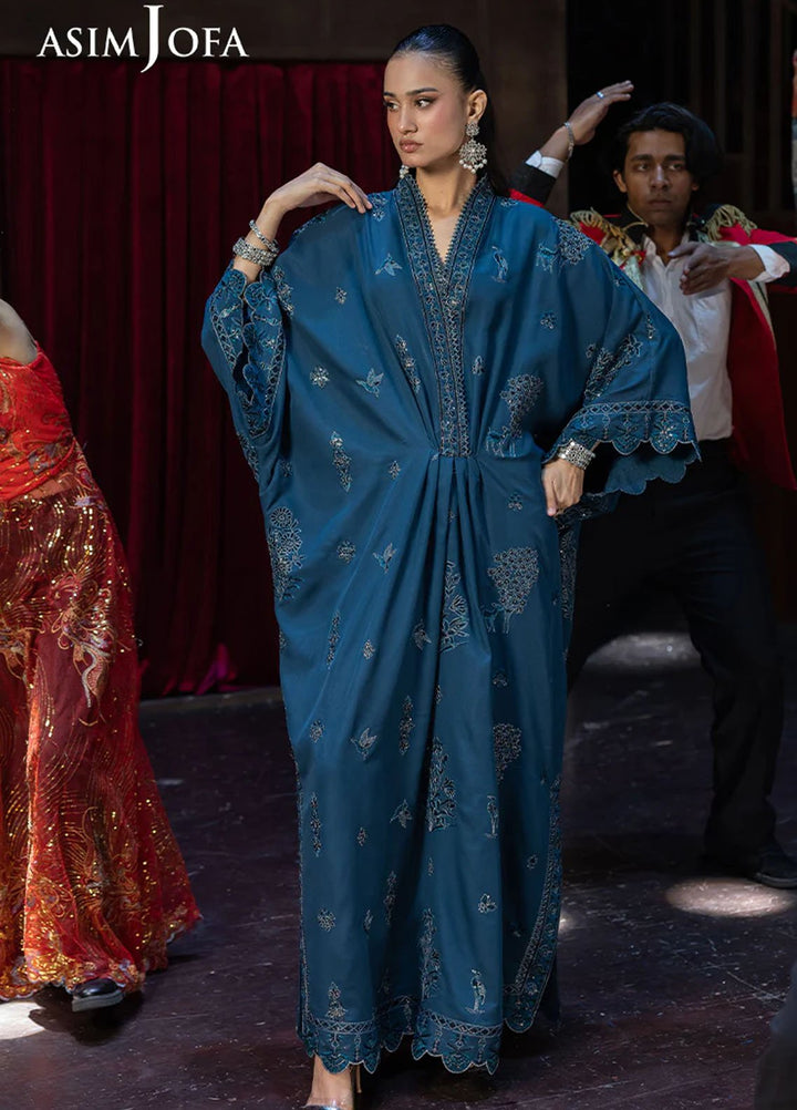 Opulence by Asim Jofa Embroidered Boski Silk Suits Unstitched 3 Piece AJ25OF AJFO-01-UNS - Festive Collection