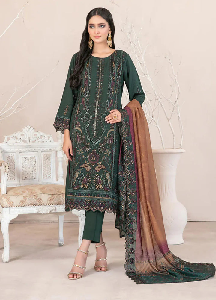 Oraibia By Tawakkal Fabrics Embroidered Viscose Suit Unstitched 3 Piece TWF24O D-1041 - Winter Collection