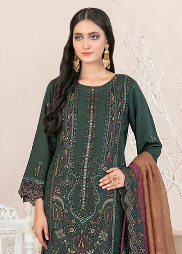 Oraibia By Tawakkal Fabrics Embroidered Viscose Suit Unstitched 3 Piece TWF24O D-1041 - Winter Collection