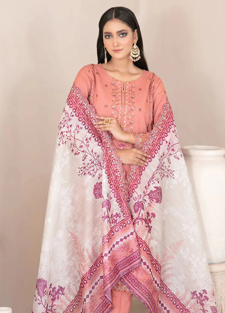 Oraibia By Tawakkal Fabrics Embroidered Viscose Suit Unstitched 3 Piece TWF24O D-1042 - Winter Collection