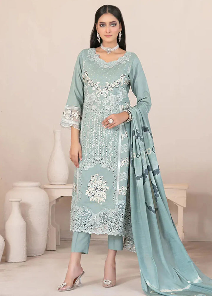Oraibia By Tawakkal Fabrics Embroidered Viscose Suit Unstitched 3 Piece TWF24O D-1048 - Winter Collection