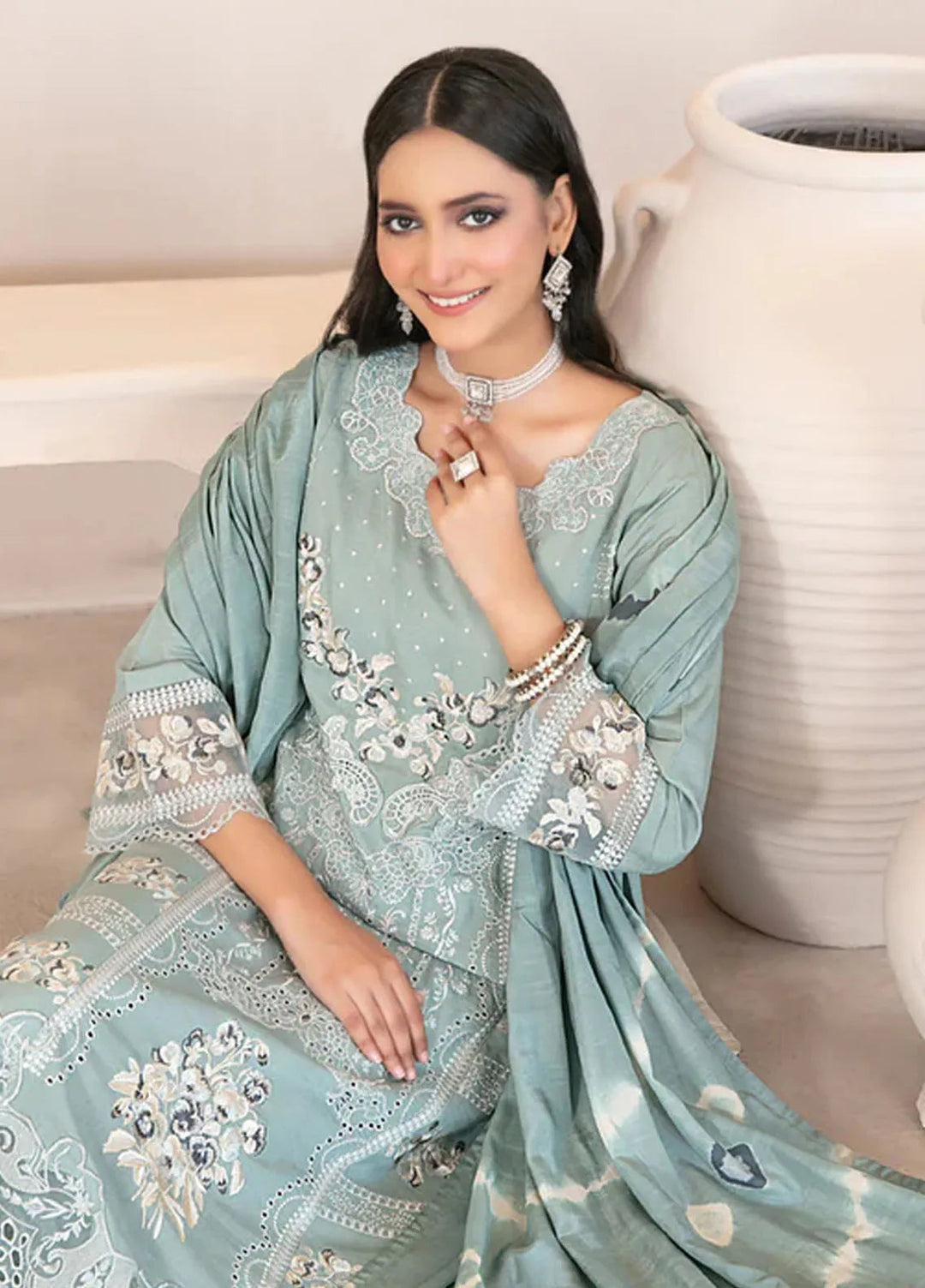 Oraibia By Tawakkal Fabrics Embroidered Viscose Suit Unstitched 3 Piece TWF24O D-1048 - Winter Collection