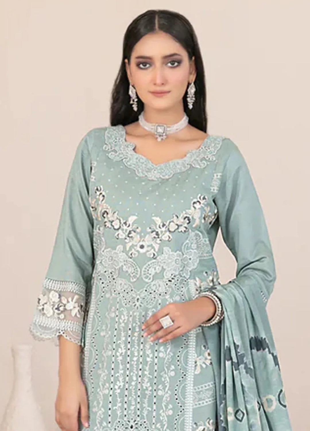 Oraibia By Tawakkal Fabrics Embroidered Viscose Suit Unstitched 3 Piece TWF24O D-1048 - Winter Collection