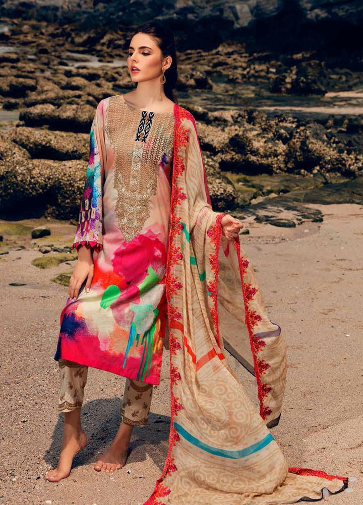 Orange Series by Charizma Embroidered Lawn Suits Unstitched 3 Piece CRZ21O 11 - Spring / Summer Collection