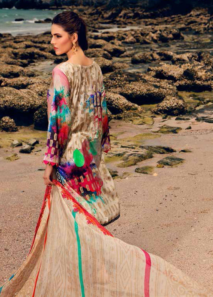 Orange Series by Charizma Embroidered Lawn Suits Unstitched 3 Piece CRZ21O 11 - Spring / Summer Collection