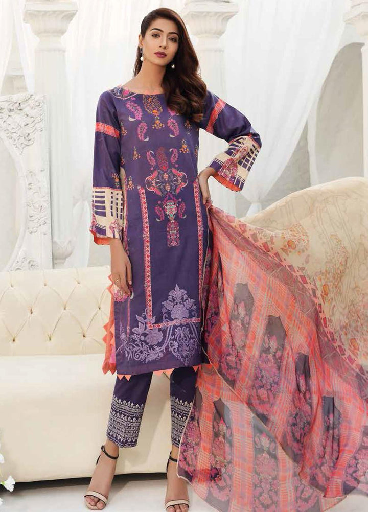 Orange Series by Charizma Embroidered Lawn Suits Unstitched 3 Piece CRZ21O 13 - Spring / Summer Collection