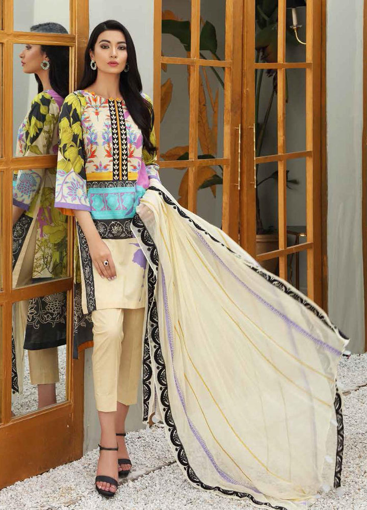 Orange Series by Charizma Embroidered Lawn Suits Unstitched 3 Piece CRZ21O 15 - Spring / Summer Collection