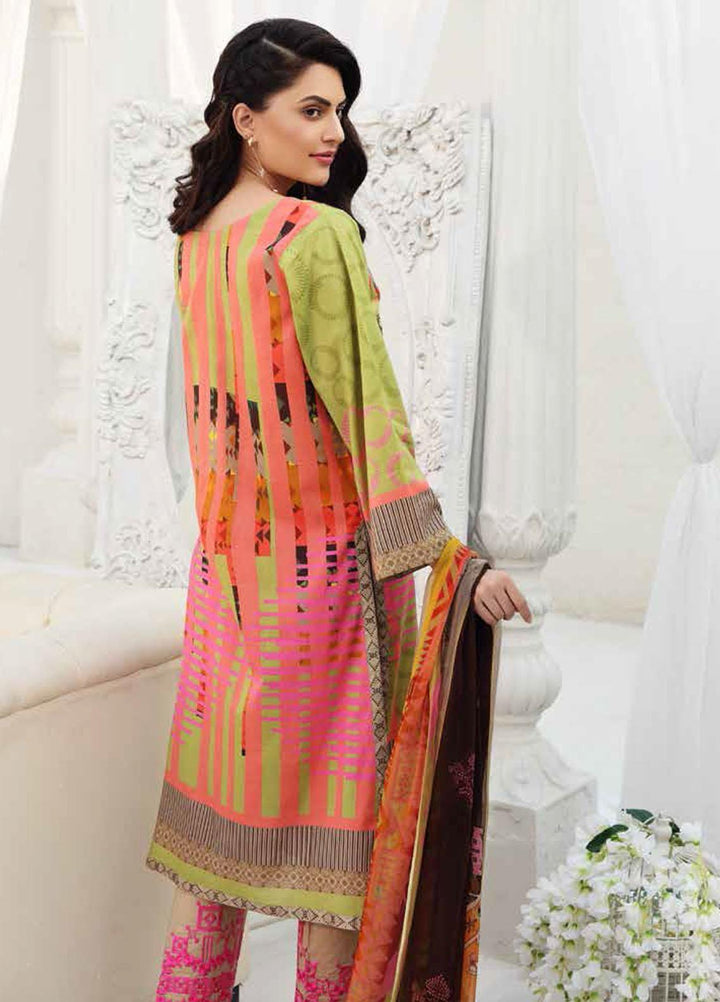 Orange Series by Charizma Embroidered Lawn Suits Unstitched 3 Piece CRZ21O 16 - Spring / Summer Collection