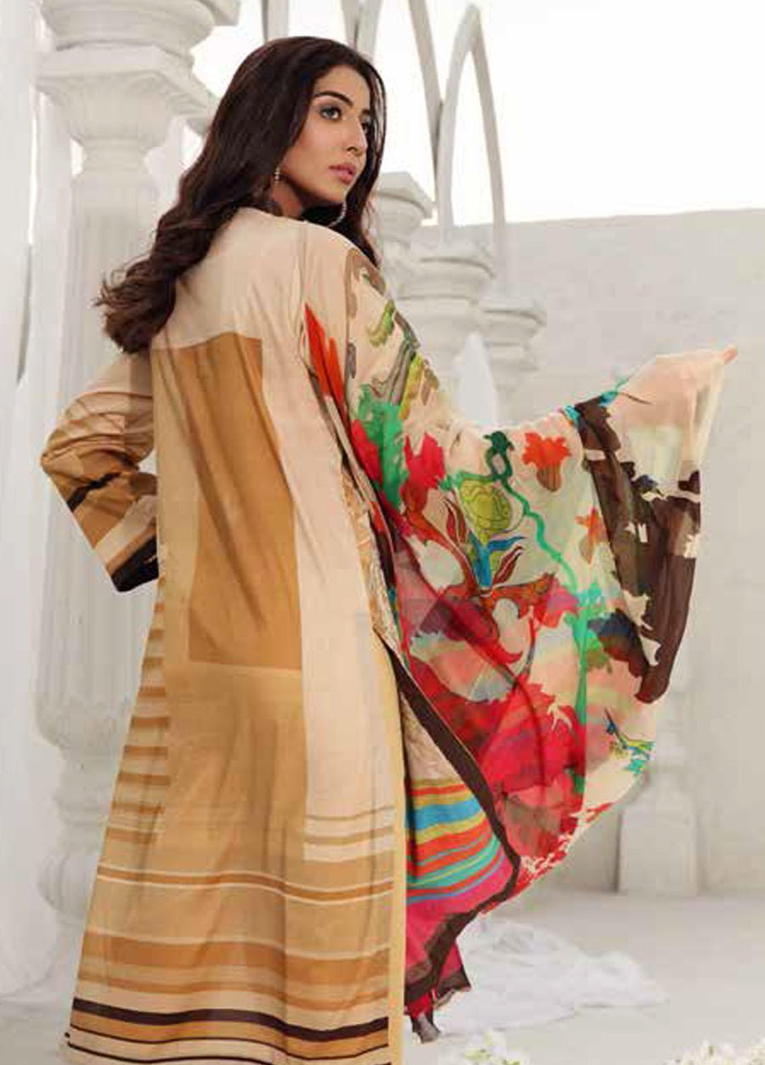 Orange Series by Charizma Embroidered Lawn Suits Unstitched 3 Piece CRZ21O 17 - Spring / Summer Collection