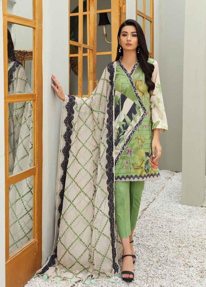 Orange Series by Charizma Embroidered Lawn Suits Unstitched 3 Piece CRZ21O 18 - Spring / Summer Collection