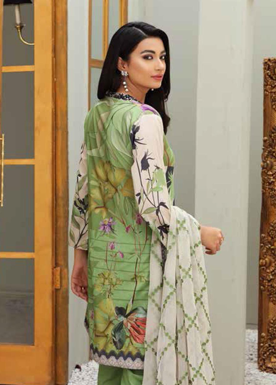 Orange Series by Charizma Embroidered Lawn Suits Unstitched 3 Piece CRZ21O 18 - Spring / Summer Collection