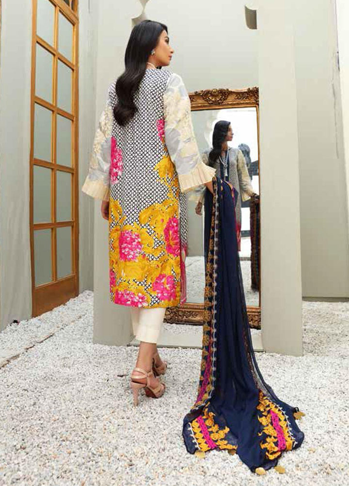 Orange Series by Charizma Embroidered Lawn Suits Unstitched 3 Piece CRZ21O 19 - Spring / Summer Collection