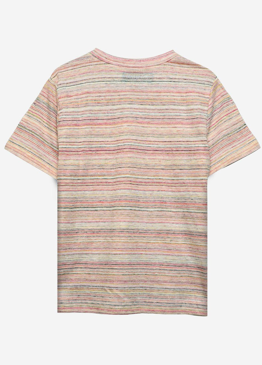 Brumano Cotton Casual Boys T-Shirts -   Orange Striped T-Shirt - Junior