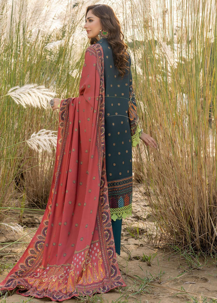 Orchid By Regalia Textiles Printed Linen Suits Unstitched 3 Piece RGT22O OLP-01 - Winter Collection