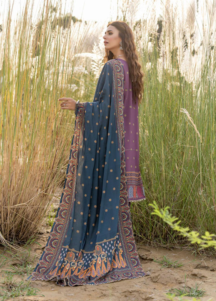 Orchid By Regalia Textiles Printed Linen Suits Unstitched 3 Piece RGT22O OLP-02 - Winter Collection