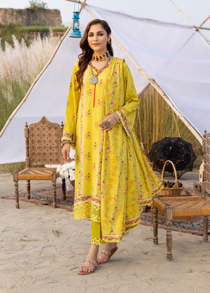 Orchid By Regalia Textiles Printed Linen Suits Unstitched 3 Piece RGT22O OLP-03 - Winter Collection