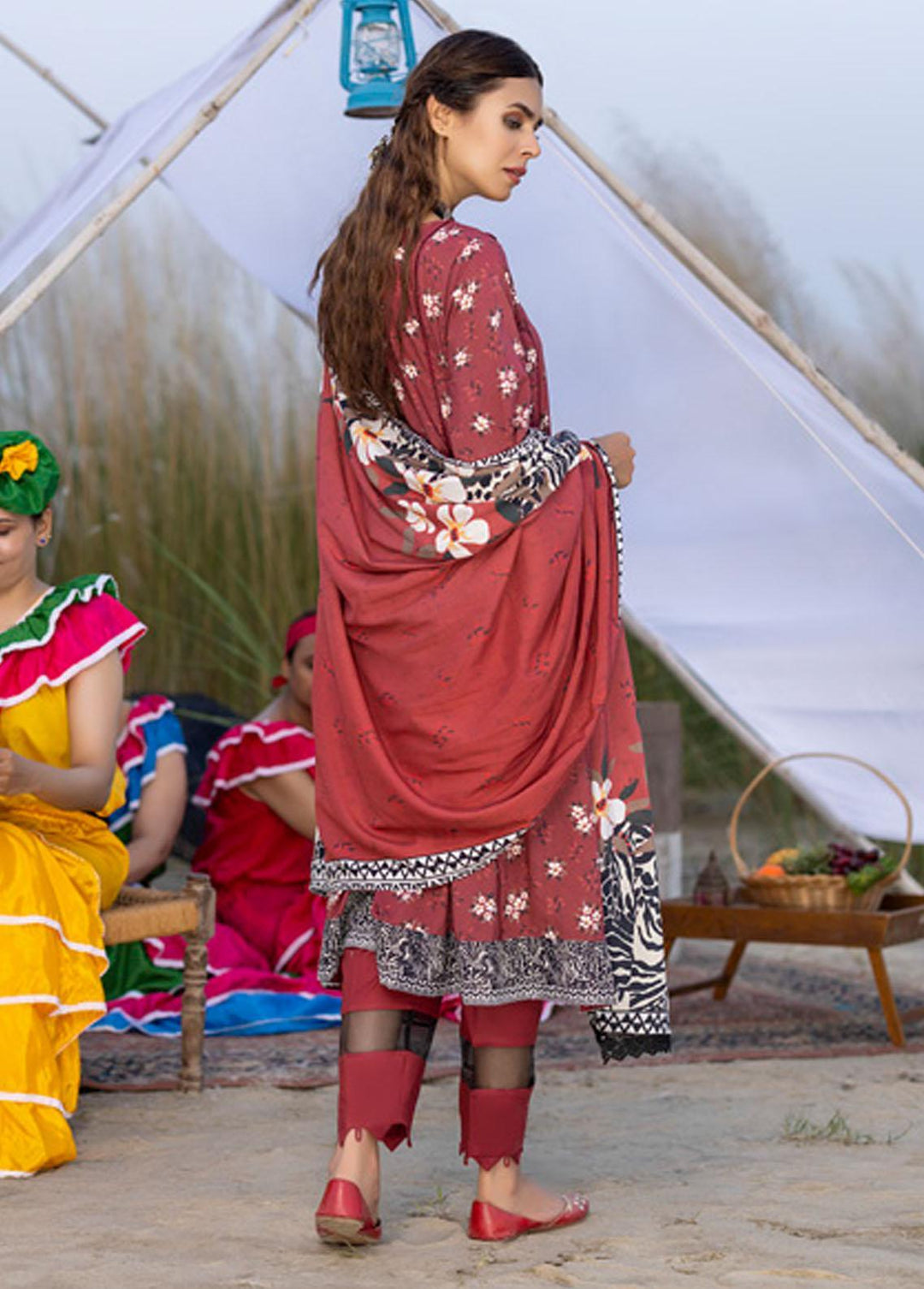 Orchid By Regalia Textiles Printed Linen Suits Unstitched 3 Piece RGT22O OLP-06 - Winter Collection