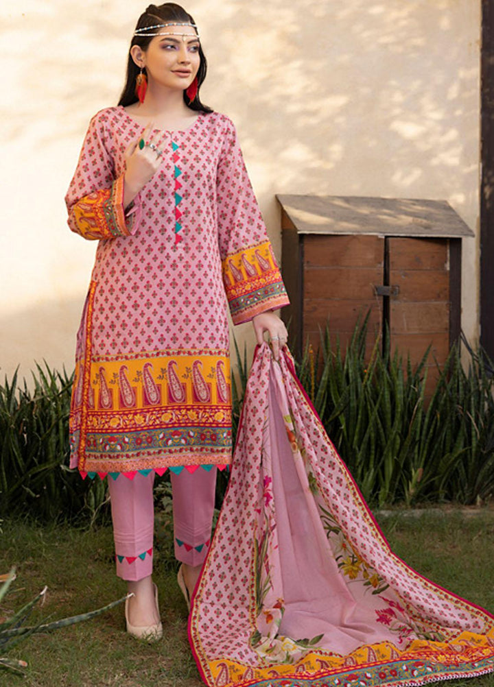 Orchid By Regalia Textiles Printed Lawn Suits Unstitched 3 Piece RGT23O D-1 - Summer Collection