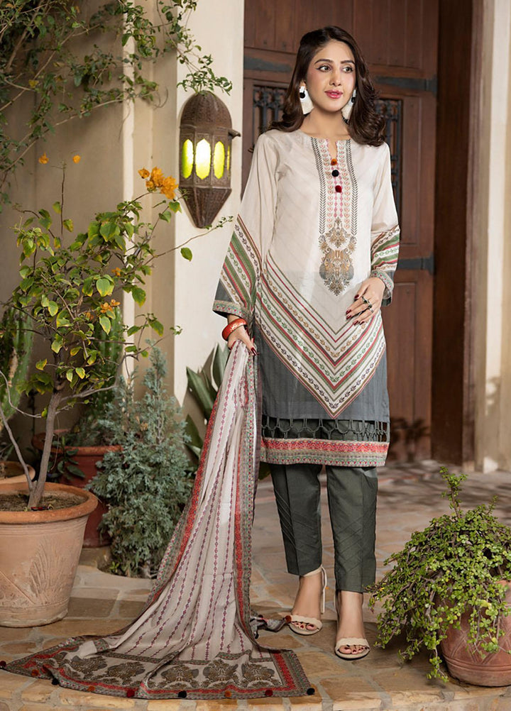 Orchid By Regalia Textiles Printed Lawn Suits Unstitched 3 Piece RGT23O D-10 - Summer Collection