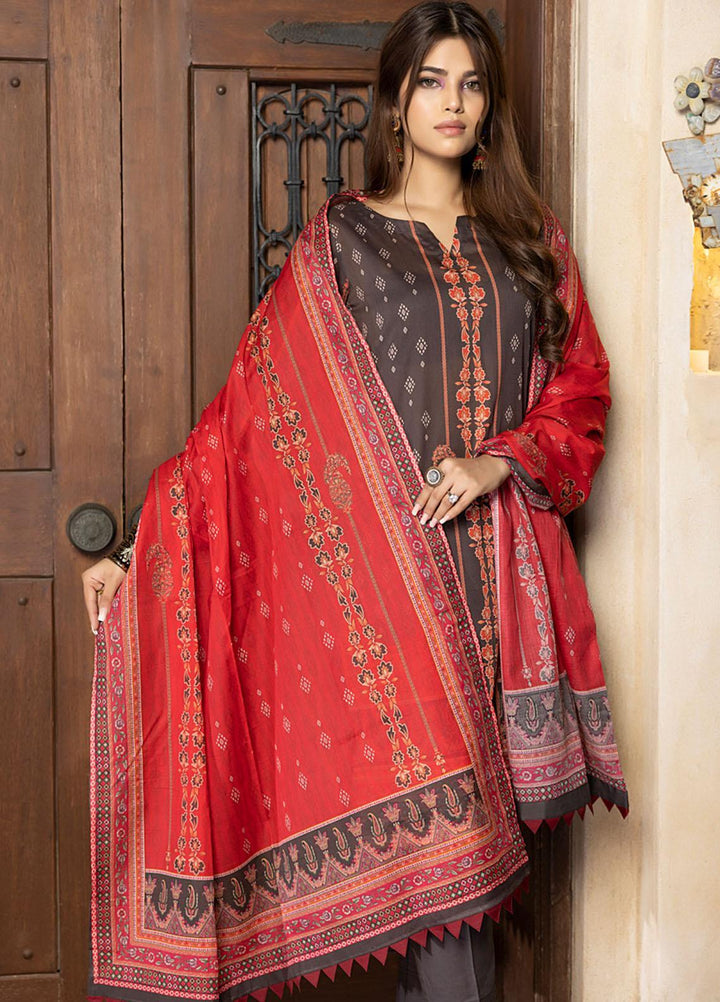 Orchid By Regalia Textiles Printed Lawn Suits Unstitched 3 Piece RGT23O D-11 - Summer Collection